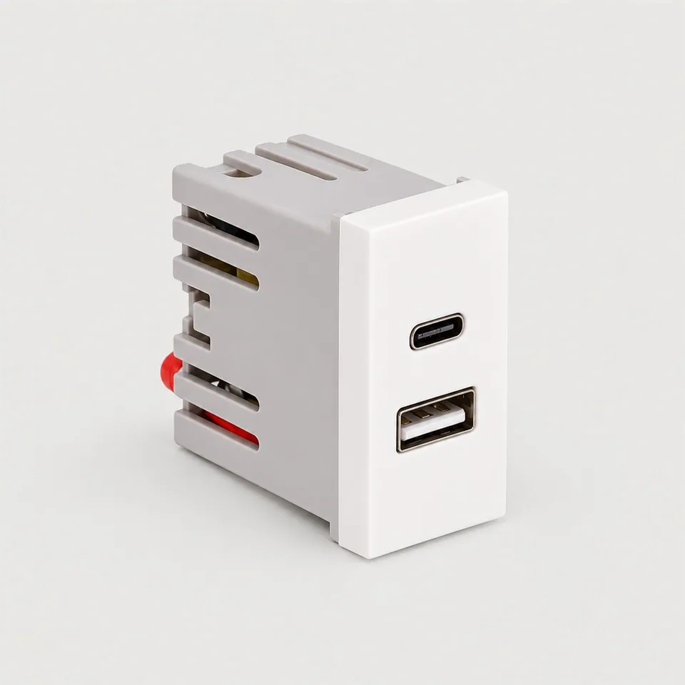 بريزة شاحن 18 وات USB & C